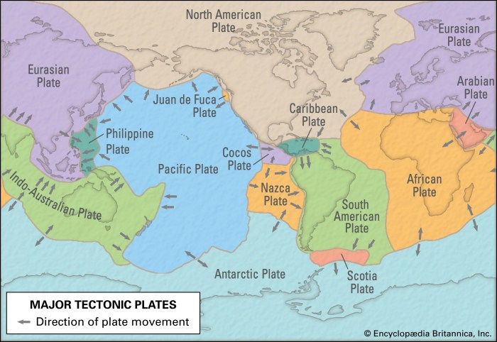 Tectonic plates map new york