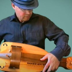 Stolen medieval pear-shaped string instrument